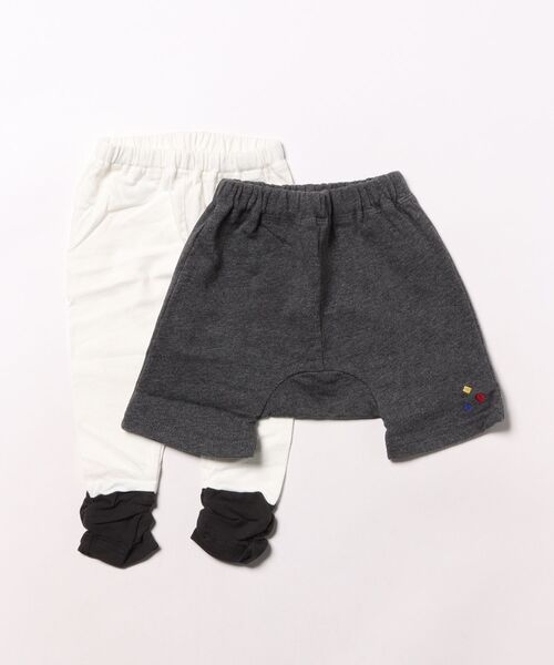 RAGMART(ラグマート)の「半パンツ+レギンスセット(その他パンツ・キッズ・その他/グレー/ドット/ネイビー・70cm/80cm/90cm)」の2枚目の写真