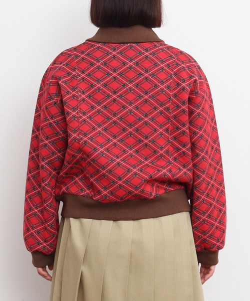 CHILD WOMAN（チャイルドウーマン）の「チェック柄キルトジャカード ブルゾン（ブルゾン・レディース・レッド・FREE）」の20枚目の写真