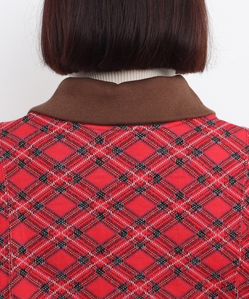 CHILD WOMAN（チャイルドウーマン）の「チェック柄キルトジャカード ブルゾン（ブルゾン・レディース・レッド・FREE）」の22枚目の写真