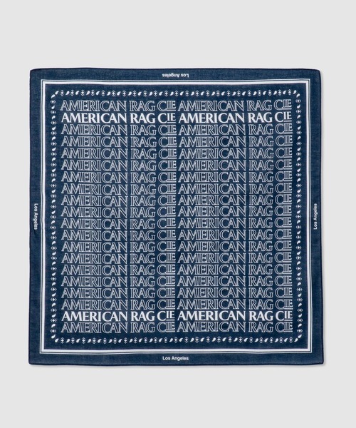 BAYFLOW(ベイフロー)の「【AMERICAN RAG CIE】ロゴバンダナ(ユニセックス)(その他雑貨・レディース・ネイビー/ボルドー/グリーン/ブルー・FREE)」の3枚目の写真