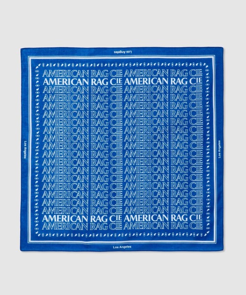 BAYFLOW(ベイフロー)の「【AMERICAN RAG CIE】ロゴバンダナ(ユニセックス)(その他雑貨・レディース・ネイビー/ボルドー/グリーン/ブルー・FREE)」の1枚目の写真