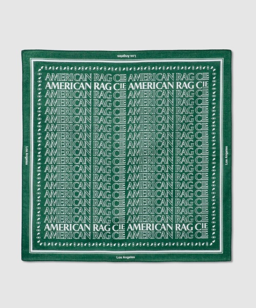 BAYFLOW(ベイフロー)の「【AMERICAN RAG CIE】ロゴバンダナ(ユニセックス)(その他雑貨・レディース・ネイビー/ボルドー/グリーン/ブルー・FREE)」の2枚目の写真