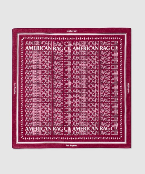 BAYFLOW(ベイフロー)の「【AMERICAN RAG CIE】ロゴバンダナ(ユニセックス)(その他雑貨・レディース・ネイビー/ボルドー/グリーン/ブルー・FREE)」の4枚目の写真