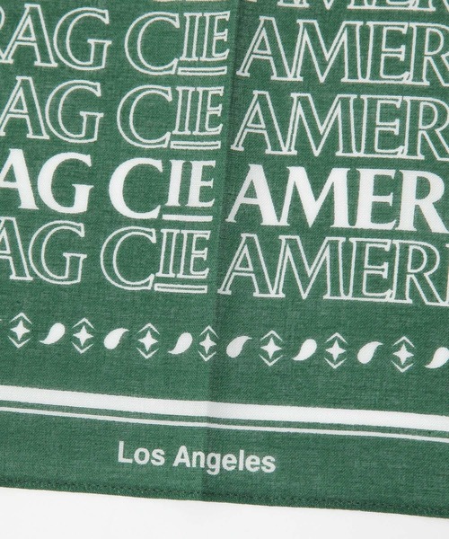 BAYFLOW(ベイフロー)の「【AMERICAN RAG CIE】ロゴバンダナ(ユニセックス)(その他雑貨・レディース・ネイビー/ボルドー/グリーン/ブルー・FREE)」の5枚目の写真