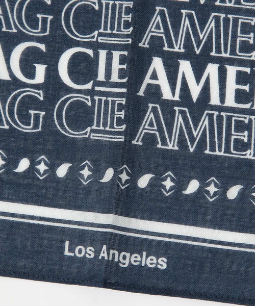 BAYFLOW(ベイフロー)の「【AMERICAN RAG CIE】ロゴバンダナ(ユニセックス)(その他雑貨・レディース・ネイビー/ボルドー/グリーン/ブルー・FREE)」の9枚目の写真