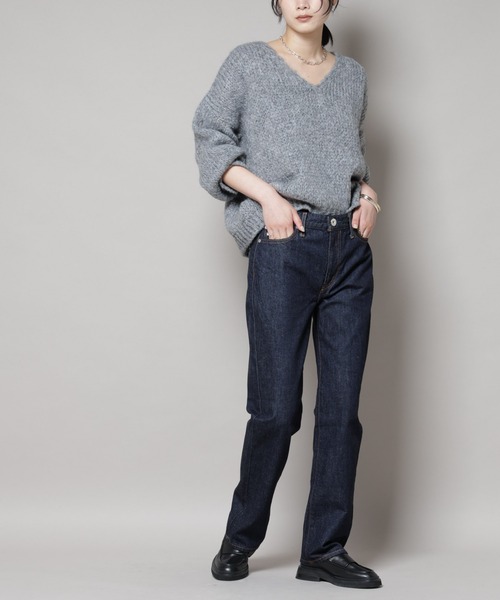 upperhights(アッパーハイツ)の「upper hights/THE AMALIE BLUE RINSE(デニムパンツ・レディース・ダークブルー・23/25/24)」の1枚目の写真