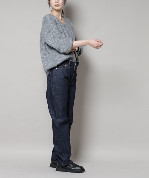 upperhights(アッパーハイツ)の「upper hights/THE AMALIE BLUE RINSE(デニムパンツ・レディース・ダークブルー・23/25/24)」の7枚目の写真
