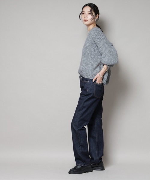 upperhights(アッパーハイツ)の「upper hights/THE AMALIE BLUE RINSE(デニムパンツ・レディース・ダークブルー・23/25/24)」の4枚目の写真