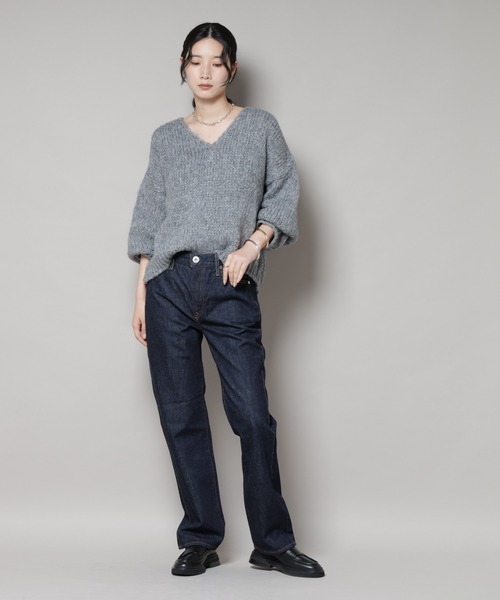 upperhights(アッパーハイツ)の「upper hights/THE AMALIE BLUE RINSE(デニムパンツ・レディース・ダークブルー・23/25/24)」の14枚目の写真