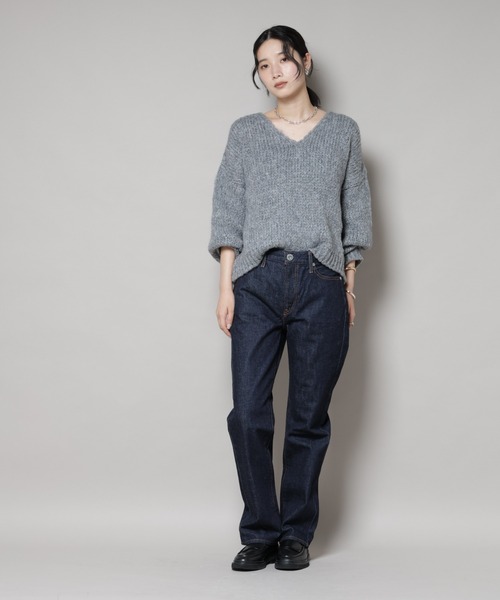 upperhights(アッパーハイツ)の「upper hights/THE AMALIE BLUE RINSE(デニムパンツ・レディース・ダークブルー・23/25/24)」の13枚目の写真