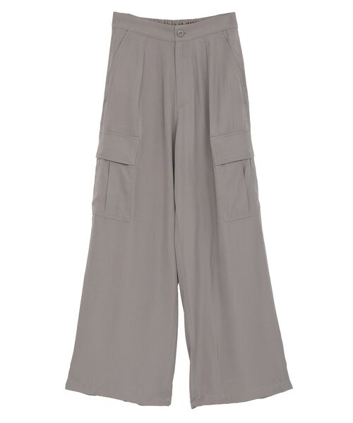 AMERICAN HOLIC(アメリカンホリック)の「サテンカーゴパンツ(その他パンツ・レディース・ネイビー/カーキ/グレイッシュベージュ・M/L)」の5枚目の写真