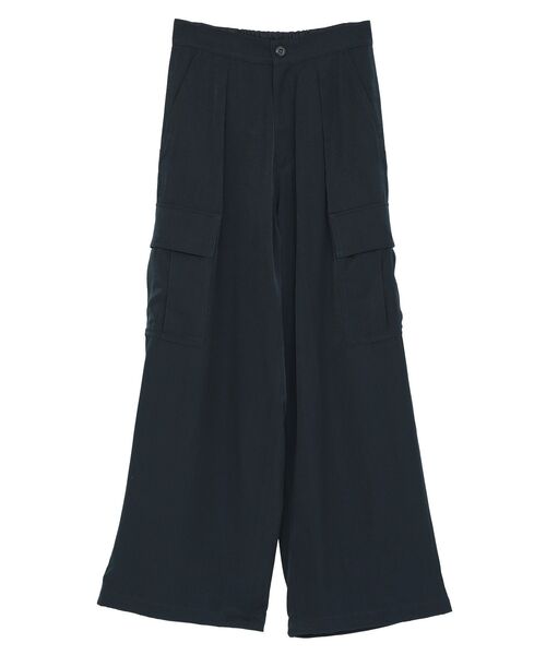 AMERICAN HOLIC(アメリカンホリック)の「サテンカーゴパンツ(その他パンツ・レディース・ネイビー/カーキ/グレイッシュベージュ・M/L)」の4枚目の写真