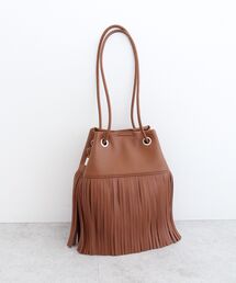 Green　Parks | andmikka.フリンジ巾着ショルダーバッグ(ハンドバッグ)