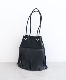 Green Parks | andmikka.フリンジ巾着ショルダーバッグ(ハンドバッグ)