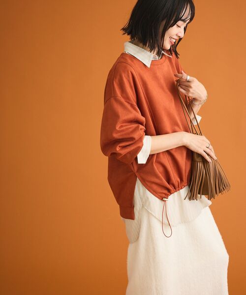 Green　Parks（グリーンパークス）の「andmikka.フリンジ巾着ショルダーバッグ（ハンドバッグ・レディース・ブラウン/ブラック・FREE）」の5枚目の写真