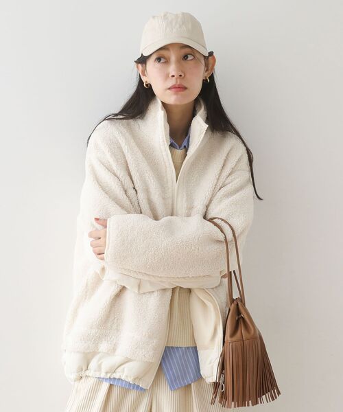 Green　Parks（グリーンパークス）の「andmikka.フリンジ巾着ショルダーバッグ（ハンドバッグ・レディース・ブラウン/ブラック・FREE）」の8枚目の写真