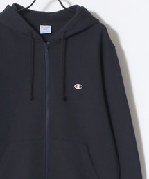 Champion/チャンピオン コットンUSA 裏毛 ロゴワッペン ワンポイント刺繍 スウェット ジップアップパーカー/レディース メンズ