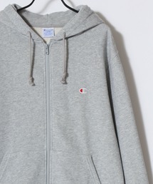 Champion/チャンピオン コットンUSA 裏毛 ロゴワッペン ワンポイント刺繍 スウェット ジップアップパーカー/レディース メンズ