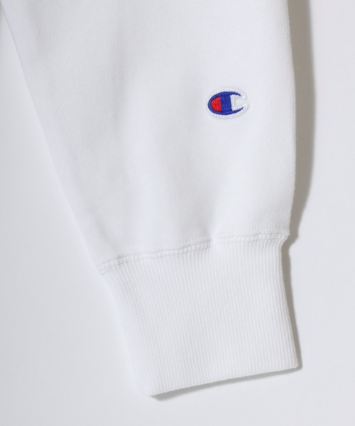 Champion（チャンピオン）の「Champion/チャンピオン コットンUSA 裏毛 ロゴワッペン ワンポイント刺繍 スウェット ジップアップパーカー/レディース メンズ（パーカー・メンズ・ブラック/ベージュ/ネイビー/ブラウン/ホワイト/オートミール/ブルー/グレー・M/L/XL）」の21枚目の写真