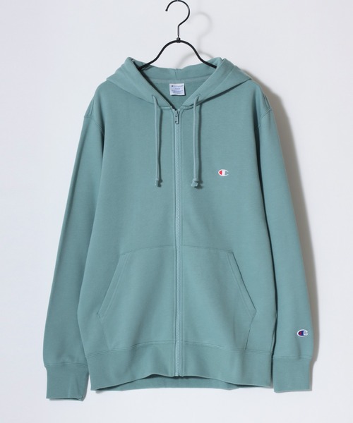 チャンピオン　ワッペンスウェットパーカーワンピース[LOPP76683] セールChampion（チャンピオン）ワンポイントロゴ刺繍 スウェット