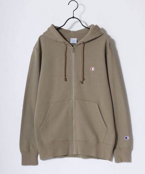 チャンピオン　ワッペンスウェットパーカーワンピース[LOPP76683] セールChampion（チャンピオン）ワンポイントロゴ刺繍 スウェット