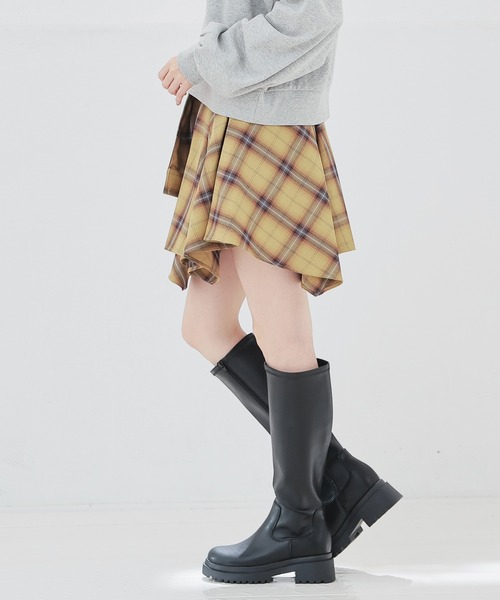 Honeys(ハニーズ)の「シャツ巻き風ミニスカート(スカート・レディース・レッド系その他/ブラック系その他/イエロー系その他・L/M/S)」の22枚目の写真