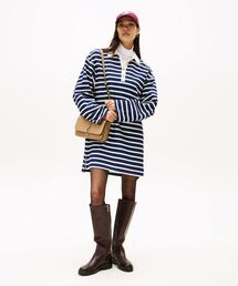 TOMMY HILFIGER | ゴールドボタンラグビーテリーワンピース(ワンピース)