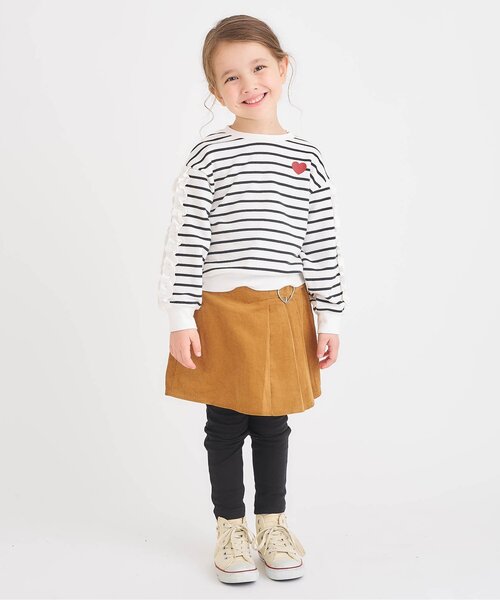 apres les cours（アプレレクール）の「【WEB限定】メロウフリルトレーナー/7days Style（スウェット・キッズ・ブラウン/ピンク/グリーン/その他2/ドット・110/100/90/140/130/80/120）」の6枚目の写真