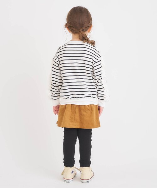 apres les cours（アプレレクール）の「【WEB限定】メロウフリルトレーナー/7days Style（スウェット・キッズ・ブラウン/ピンク/グリーン/その他2/ドット・110/100/90/140/130/80/120）」の7枚目の写真