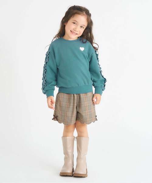 apres les cours（アプレレクール）の「【WEB限定】メロウフリルトレーナー/7days Style（スウェット・キッズ・ブラウン/ピンク/グリーン/その他2/ドット・110/100/90/140/130/80/120）」の8枚目の写真