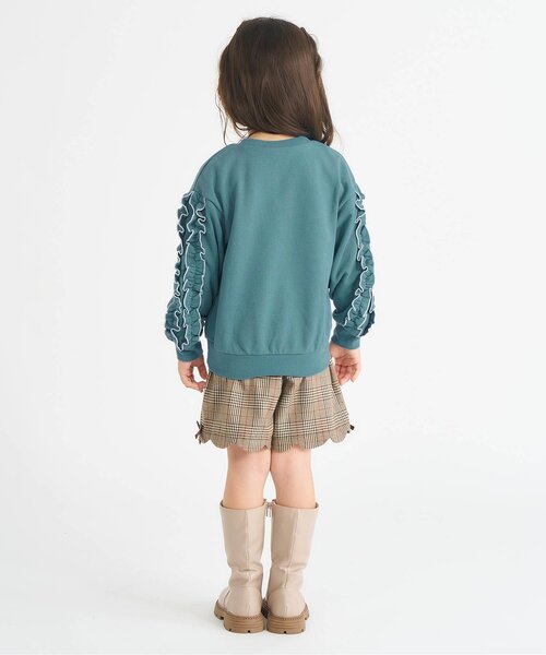 apres les cours（アプレレクール）の「【WEB限定】メロウフリルトレーナー/7days Style（スウェット・キッズ・ブラウン/ピンク/グリーン/その他2/ドット・110/100/90/140/130/80/120）」の9枚目の写真