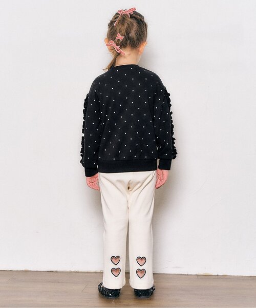 apres les cours（アプレレクール）の「【WEB限定】メロウフリルトレーナー/7days Style（スウェット・キッズ・ブラウン/ピンク/グリーン/その他2/ドット・110/100/90/140/130/80/120）」の11枚目の写真