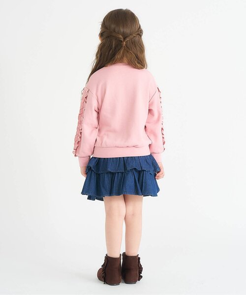 apres les cours（アプレレクール）の「【WEB限定】メロウフリルトレーナー/7days Style（スウェット・キッズ・ブラウン/ピンク/グリーン/その他2/ドット・110/100/90/140/130/80/120）」の13枚目の写真