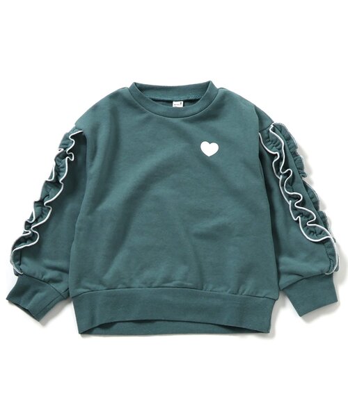 apres les cours（アプレレクール）の「【WEB限定】メロウフリルトレーナー/7days Style（スウェット・キッズ・ブラウン/ピンク/グリーン/その他2/ドット・110/100/90/140/130/80/120）」の16枚目の写真