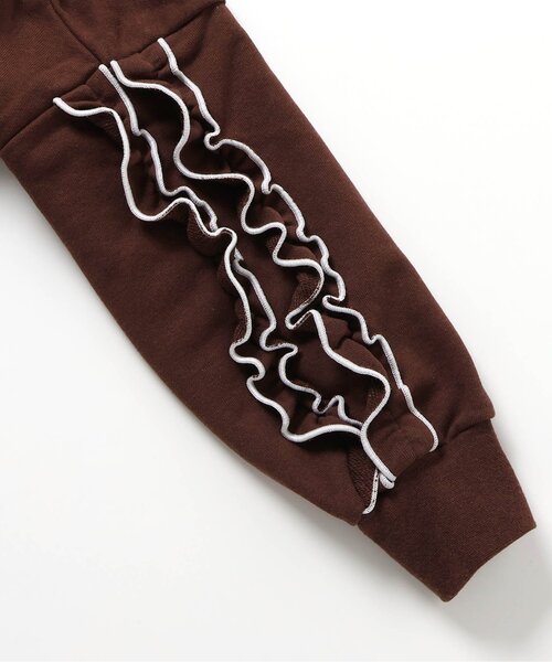 apres les cours（アプレレクール）の「【WEB限定】メロウフリルトレーナー/7days Style（スウェット・キッズ・ブラウン/ピンク/グリーン/その他2/ドット・110/100/90/140/130/80/120）」の22枚目の写真