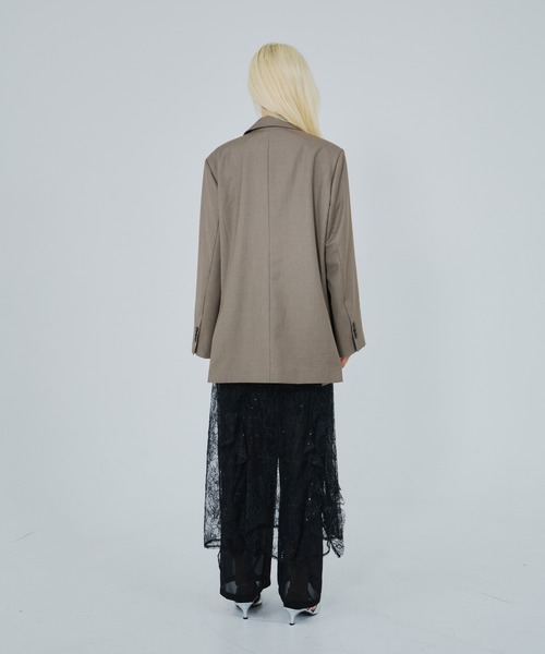 ANDRESD(アンドレスド)の「フォーリボンラバージャケット / for ribbon lover jacket(テーラードジャケット・レディース・ブラック/ベージュ・S/M)」の8枚目の写真