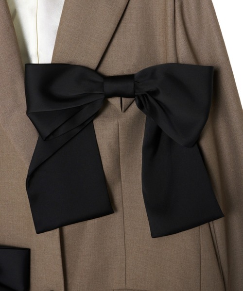 ANDRESD(アンドレスド)の「フォーリボンラバージャケット / for ribbon lover jacket(テーラードジャケット・レディース・ブラック/ベージュ・S/M)」の18枚目の写真