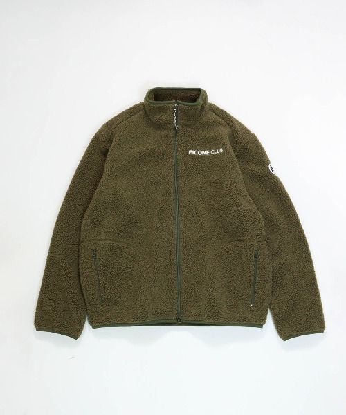 Picone CLUB(ピッコーネクラブ)の「【メンズ】ボアジップブルゾン(ブルゾン・メンズ・カーキ/ホワイト・L/LL)」の2枚目の写真