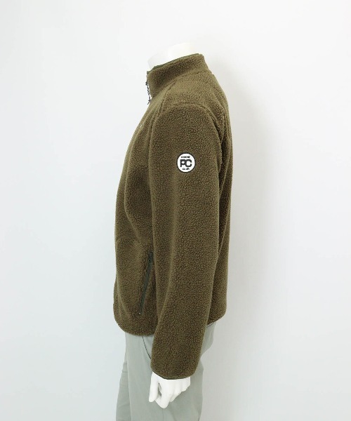 Picone CLUB(ピッコーネクラブ)の「【メンズ】ボアジップブルゾン(ブルゾン・メンズ・カーキ/ホワイト・L/LL)」の4枚目の写真