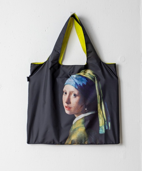 MILLION CARATS（ミリオンカラッツ）の「【アート × エシカル】《LOQI》お気に入りの画家をバッグに持つ“ちょいアート”習慣。機能と美がひとつに溶け込んだ、等身大の“美しい日常”バッグ - 【耐荷重20kgと撥水加工】（エコバッグ/サブバッグ・レディース・ホワイト/オフホワイト/サックスブルー/ブラック系その他2/ホワイト系その他2/ネイビー系2/ネイビー系1/イエロー/ブルー/グリーン/マルチ/ホワイト系その他/その他1/ブラック系その他/ブルー系その他/その他/イエロー系その他/ベージュ/ブラック/ネイビー/ブラウン・FREE）」の6枚目の写真