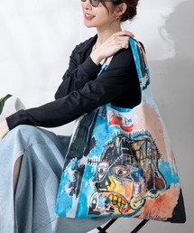 MILLION CARATS（ミリオンカラッツ）の「【アート × エシカル】《LOQI》お気に入りの画家をバッグに持つ“ちょいアート”習慣。機能と美がひとつに溶け込んだ、等身大の“美しい日常”バッグ - 【耐荷重20kgと撥水加工】（エコバッグ/サブバッグ）」