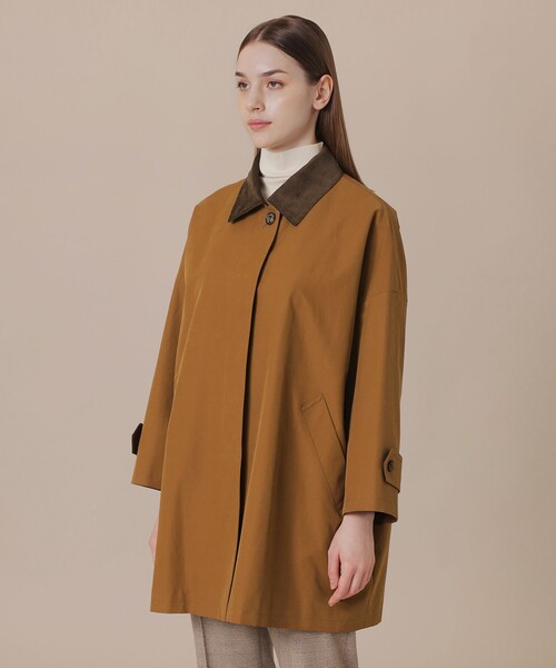 MACKINTOSH LONDON（マッキントッシュ ロンドン）の「【WEB・一部店舗限定】【ROSLEY/ロズリー】コットンナイロンピーチコート（ステンカラーコート・レディース・ブラウン・38）」の5枚目の写真