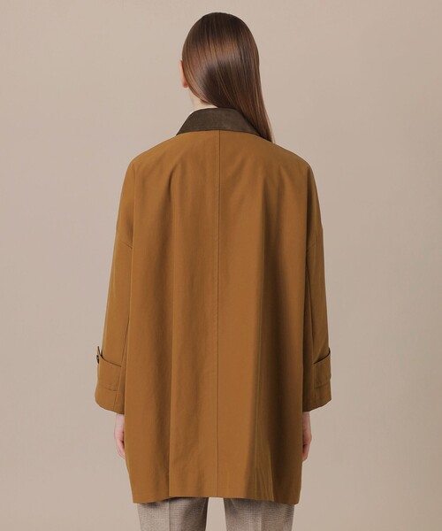 MACKINTOSH LONDON（マッキントッシュ ロンドン）の「【WEB・一部店舗限定】【ROSLEY/ロズリー】コットンナイロンピーチコート（ステンカラーコート・レディース・ブラウン・38）」の6枚目の写真