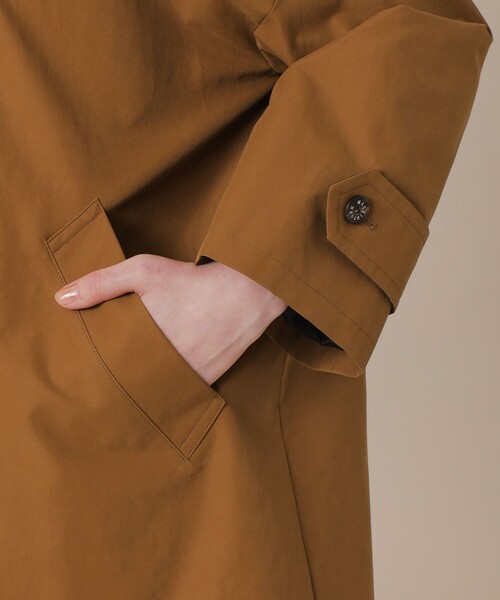 MACKINTOSH LONDON（マッキントッシュ ロンドン）の「【WEB・一部店舗限定】【ROSLEY/ロズリー】コットンナイロンピーチコート（ステンカラーコート・レディース・ブラウン・38）」の7枚目の写真