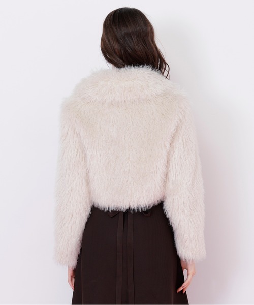 ◇リボンダッフルショートファーコート(その他アウター)|JILL by ◇リボンダッフルショートファーコート(その他アウター)|JILL by