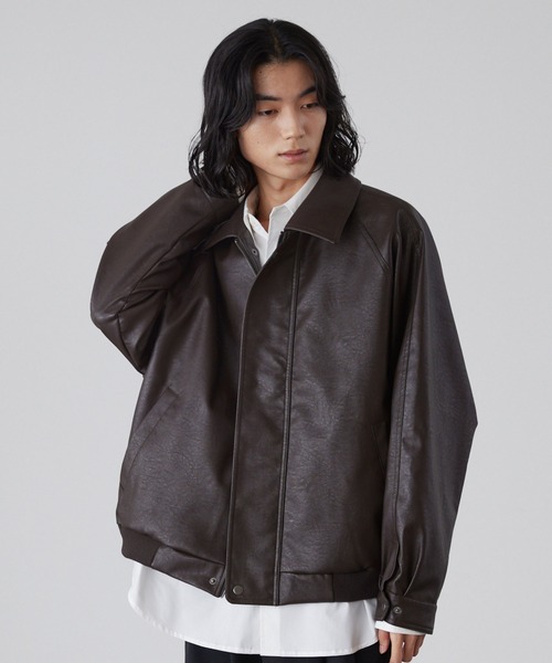 セール】【LUENNA】Regular Collar Zip Blouson / レギュラーカラー