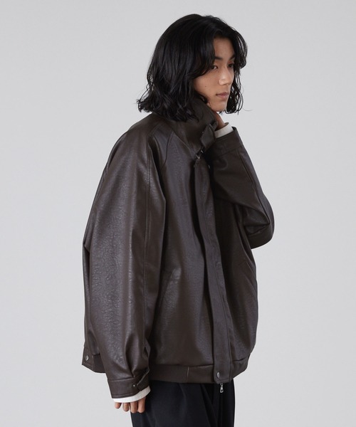 セール】【LUENNA】Regular Collar Zip Blouson / レギュラーカラー