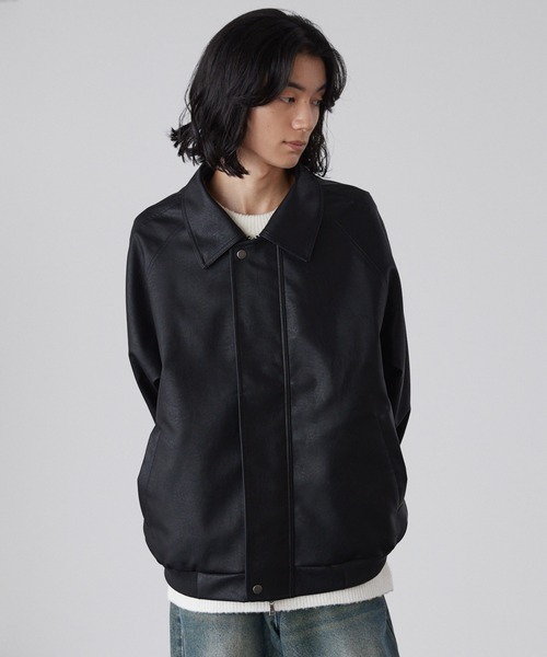 LUENNA】Regular Collar Zip Blouson / レギュラーカラージップ合皮