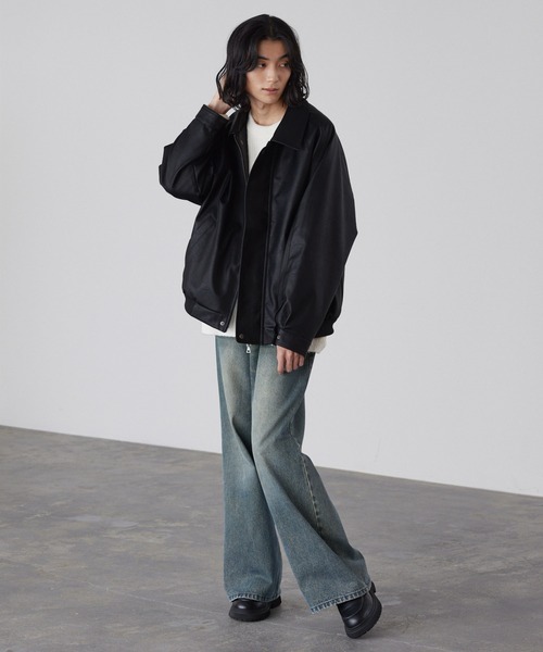 セール】【LUENNA】Regular Collar Zip Blouson / レギュラーカラー