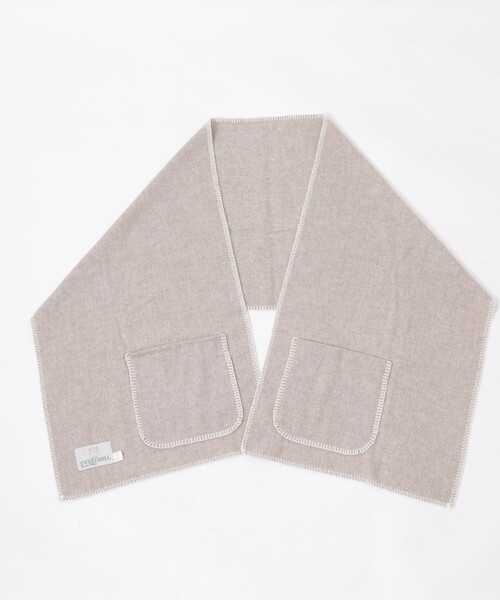 TWEED MILL(ツイードミル)の「【TWEEDMILL/ツィードミル】 ポケットショール(ストール/ショール・レディース・チャコールグレー/ベージュ・FREE)」の1枚目の写真